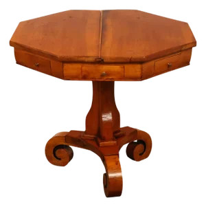 Antique Continental Pine Octagonal Rent Table