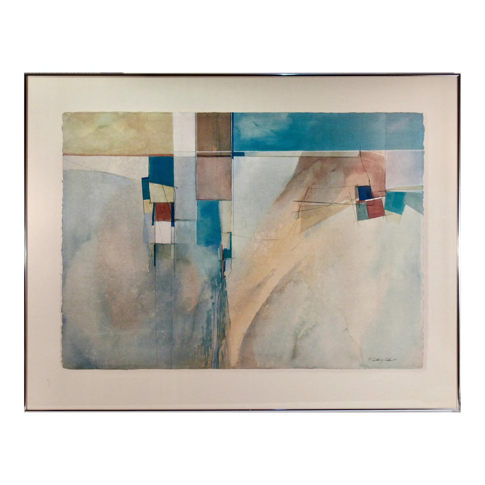 絵画 Going to Market Antony Peel R. Antony (Tony) Askew Untitled #I, c.1970 | Chairish
