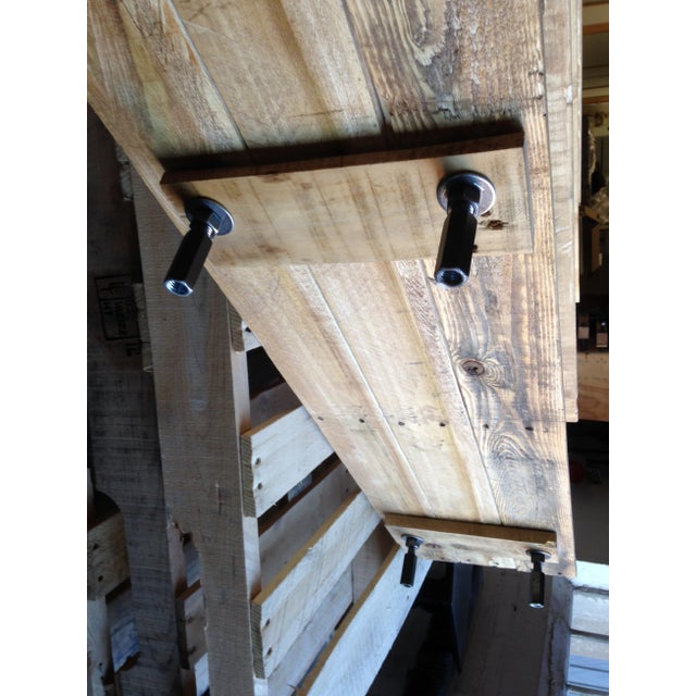 Six Pallet Wood Fully Adjustable Shelf Unit For Sale In Portland, ME - Image 6 of 6