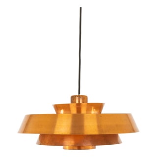 Copper Nova Pendant by Jo Hammerborg for Fog & Mørup, 1960s For Sale