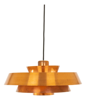 Copper Nova Pendant by Jo Hammerborg for Fog & Mørup, 1960s