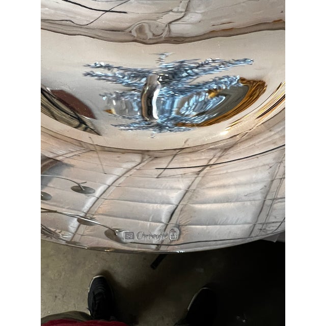 Andrée Putman Andrée Putman "Vertigo" Silver-Plated Centerpiece Bowl For Sale - Image 4 of 4