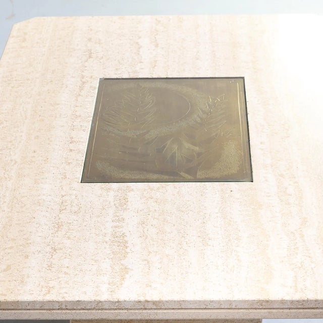 Travertine Coffee Table by George Mathias for Maho, 1970s For Sale - Image 10 of 14