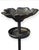 Art Deco Vintage Wrought Iron Tall Sculptural Flower Shaped Candle Holder ~ Pair For Sale - Image 3 of 9