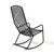 Metal 1960s Attributed to Brown Jordan Tamiami Rocking Chair For Sale - Image 7 of 10