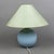 Modern Da Vinci Blue Polka Dot Ceramic Sphere Table Lamp, 1970s For Sale - Image 3 of 14