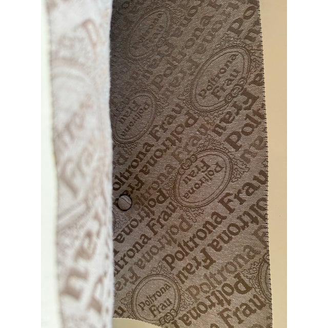 Cream Cream Leather Sofa by Tito Agnoli for Poltrona Frau, 1980s For Sale - Image 8 of 9