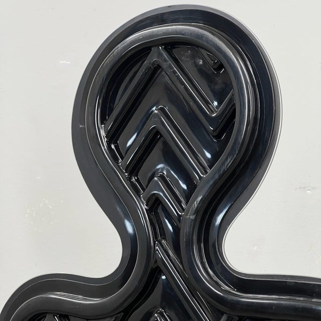 Postmodern Silhouette Standing Floor Mirror by Pierre Cardin for Acerbis, 1980s For Sale - Image 6 of 15
