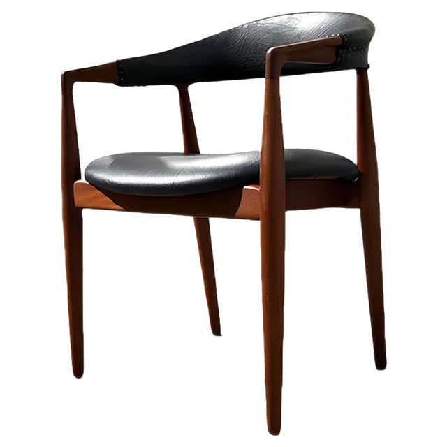 Mid-Century Teak Armchair by Kai Kristiansen for Niels Erik Eilersen, 1950s For Sale