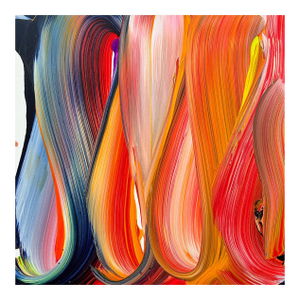 Contemporary Abstract Acrylic on Canvas "A Symphony of Hidden Depths" by Nikolaos Schizas
