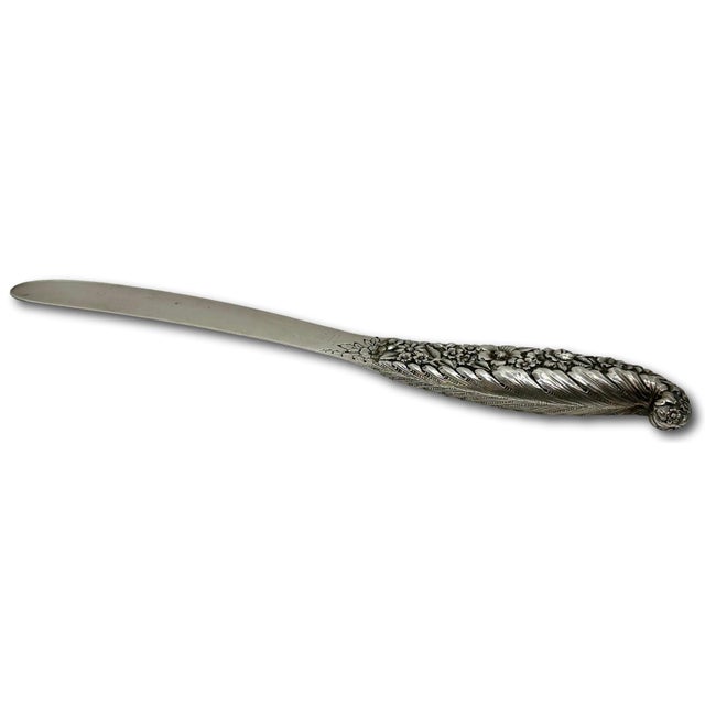 Outstanding & Fine Large Antique Signed Tiffany & Company Sterling Silver Letter Opener - Circa 1890s For Sale - Image 11 of 18