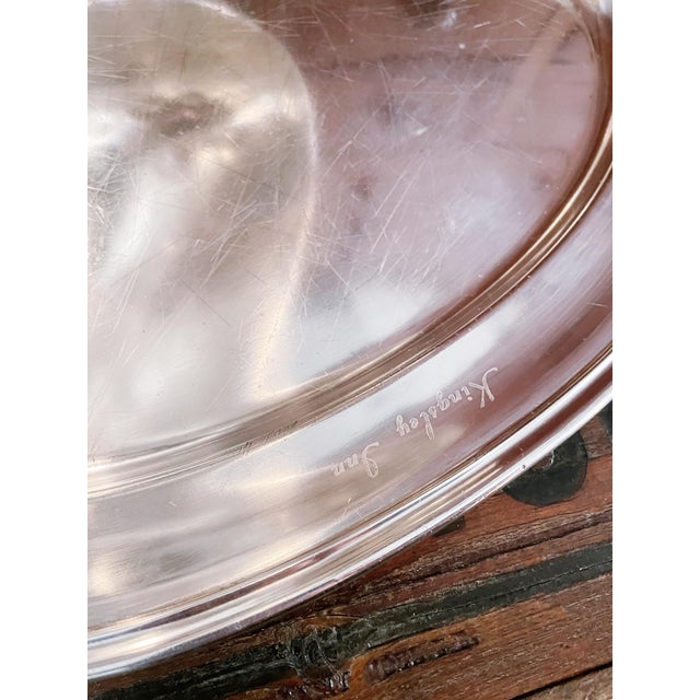 Silver Vintage Silver Plated Dome & Platter From Kingsley Inn in Bloomfield Hills MI For Sale - Image 8 of 9