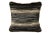 Champagne Atomic Sunburst Embroidery Geometric Reversible Pillow With Stripe Piping For Sale - Image 8 of 13
