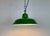 Industrial Green Enamel Factory Pendant Lamp from Revo, 1950s For Sale - Image 9 of 18