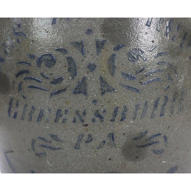 A Pennsylvania stoneware crock attributed to Williams & Reppert of Greensboro, marked “Williams & Rep…” and “Greensboro,...