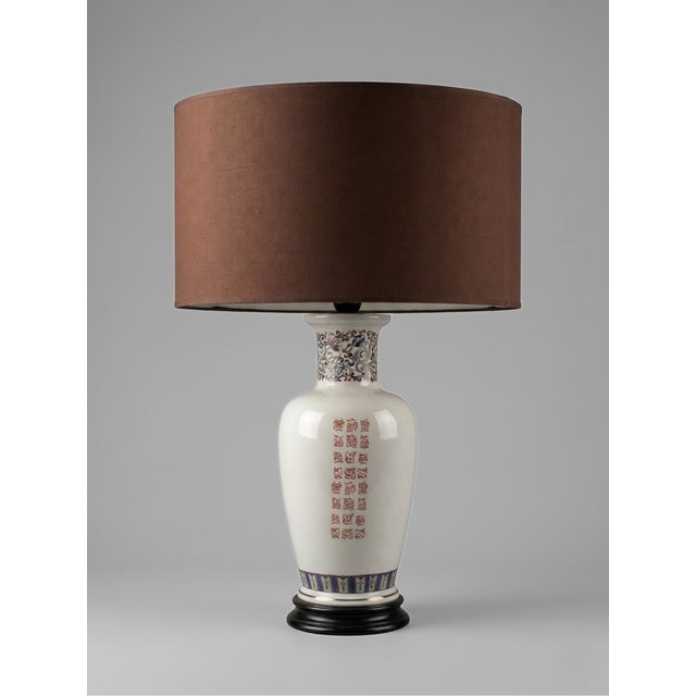 Large Ceramic Table Lamp by V.V. Carraresi, 1940s For Sale - Image 4 of 9