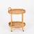 Mid-Century Italian Oval Serving Bar Cart Trolley in Bamboo and Rattan, 1960s For Sale - Image 4 of 13