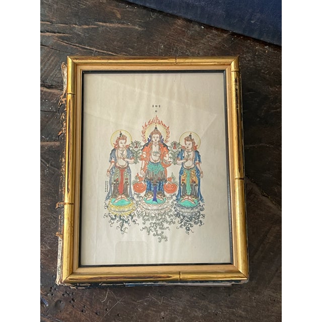 Antique Chinese Buddhist Bodhisattva Guanyin Style of Republic Period Painting For Sale - Image 10 of 10