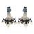 1980s French Louis XVI Charcoal Bronze Chandeliers - Pair For Sale