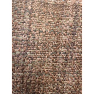 Knoll Archival Mid-Century Modern Tweed Mulberry Upholstery Fabric For Sale
