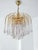 Murano Glass Teardrop Chandelier with Gilded Frame attributed to Paolo Venini, 1970s For Sale - Image 6 of 18