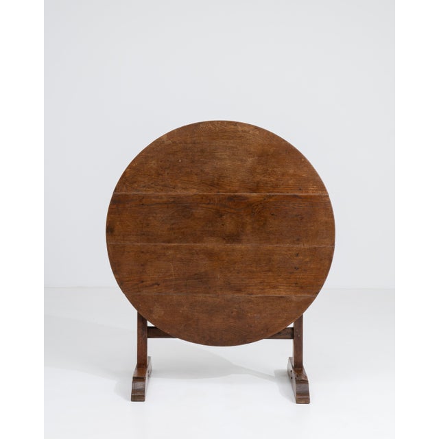 19th Century French Oak Wine Tasting Folding Table For Sale - Image 9 of 15