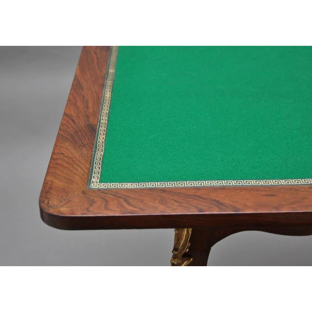19th Century Kingwood Card Table For Sale - Image 9 of 16