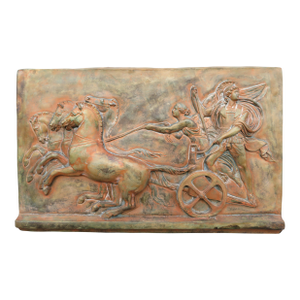 Large Mid Century Architectural Quadriga Victory Nike Greek Roman 40x25 Wall Art Sculpture ~ True Vintage ~ Commercial Size / Scale