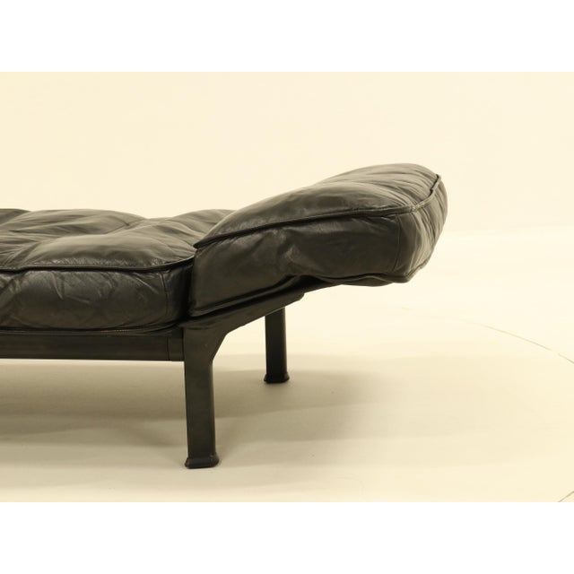 Daybed in Black Leather by Zanotta, 1990s For Sale - Image 14 of 18