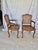 French Early 20th Century French Louis XV Walnut and Caned Armchairs - a Pair For Sale - Image 3 of 11