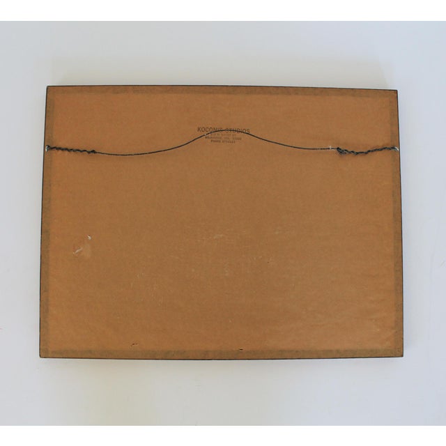 Mid 20th Century Vintage Hand-Painted Japanese Landscape Artwork on Silk For Sale - Image 5 of 7