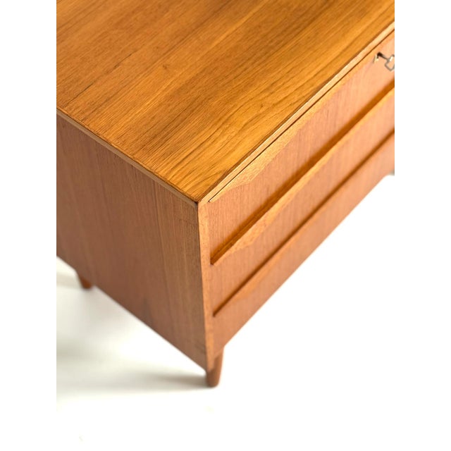 Low Teak Chest of Drawers, 1960s For Sale - Image 6 of 9