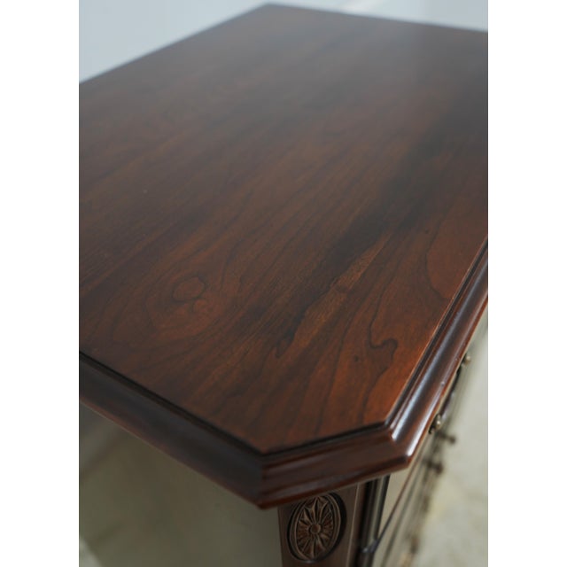 1970s Ethan Allen Cherry Georgian Court Lingerie Chest For Sale - Image 11 of 16