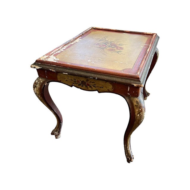 Tuscan 19th Century Tuscan Painted Side Table For Sale - Image 3 of 4