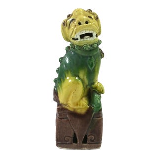 Foo Lion Dog Sculpture Decorative Object, Circa 1930s For Sale