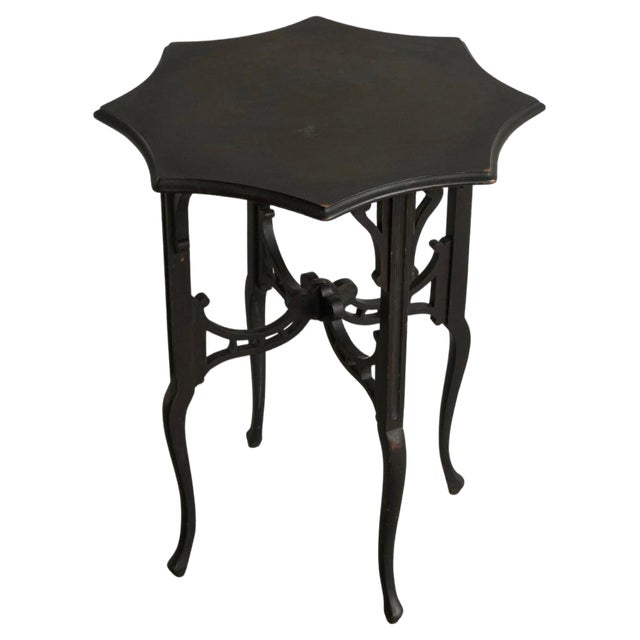 Antique Edwardian Ebonized Arts and Crafts Side Table, 1900s For Sale