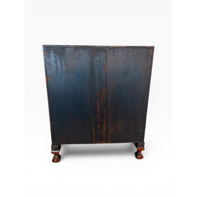 Early 20th Century Federal Revival Mahogany Drop Front Secretary Desk With Inlay For Sale - Image 9 of 17