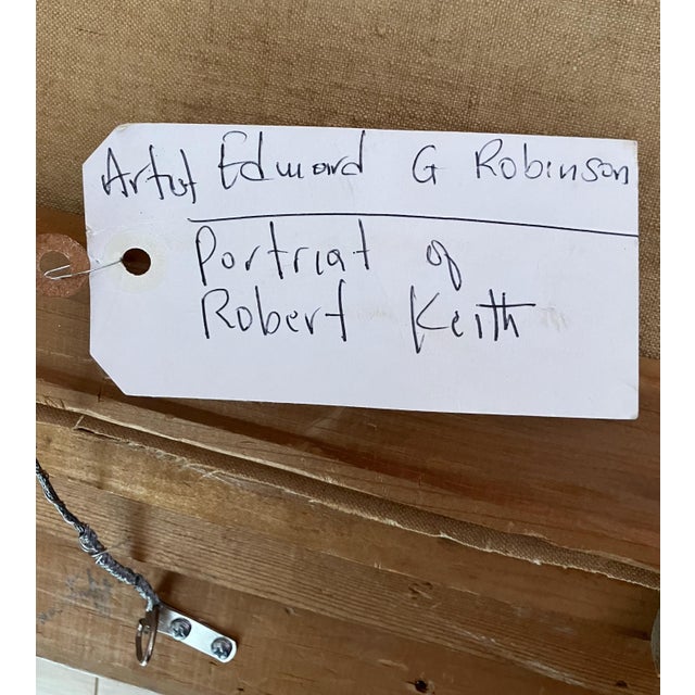 1940s Portrait of the Actor Robert Keith Painted by Edward G. Robinson For Sale In New York - Image 6 of 10