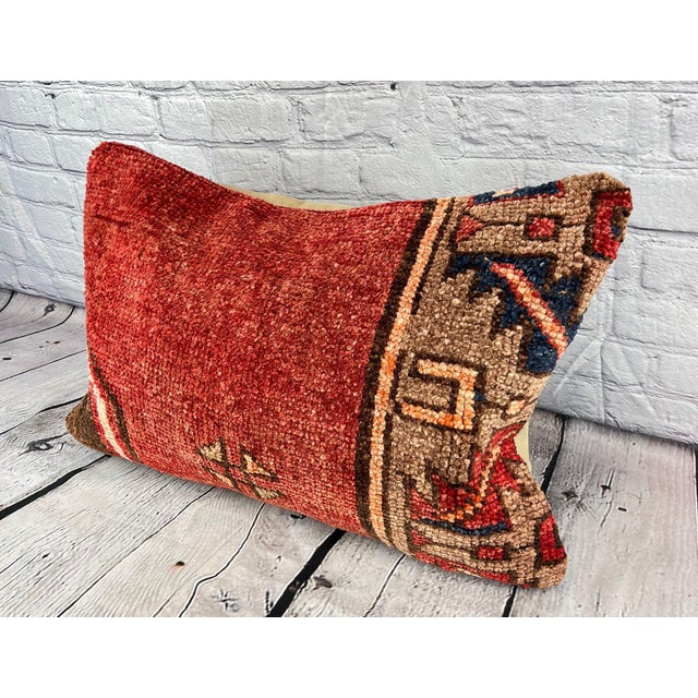 Vintage Pillow Case Turkish Rug Pillow Decorative Rug Pillow Dry cleaning only. PILLOW INSERT IS NOT INCLUDED