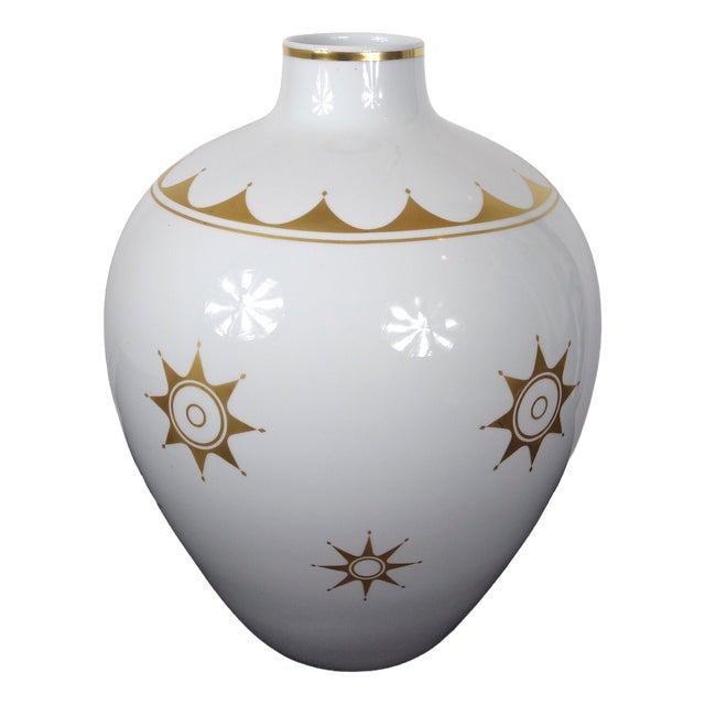 Giant Lorenz Hutschenreuther Porcelain Vase, 1890s For Sale