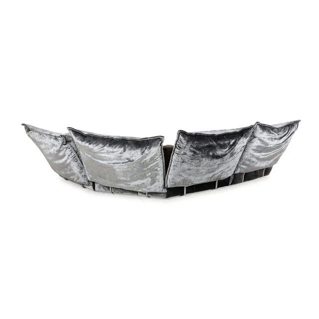 Fabric Corner Sofa in Grey - Silver from Bretz Matilda For Sale - Image 6 of 8