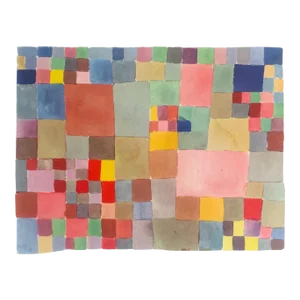 Paul Klee Vintage 1969 Abstract Modernist Lithograph Print " Flora on Sand " 1927
