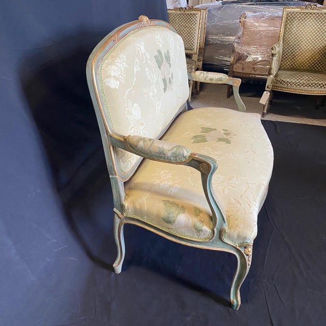French Louis XV Painted Sofa For Sale In Portland, ME - Image 6 of 6