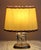 Vintage Nachtmann Table Lamp with Cut Crystal Glass Base in a Brass Mount and Fabric Shade, 1980s For Sale - Image 10 of 10