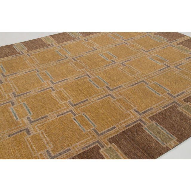Textile Contemporary Scandinavian Style Geometric Wool Rug by Rug & Kilim, India For Sale - Image 7 of 11