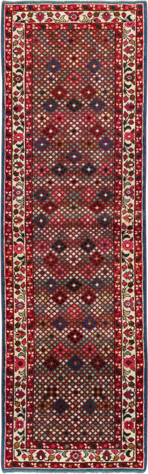 Vintage Persian Hamadan Rug – Size: 2' 3" X 7' 3"