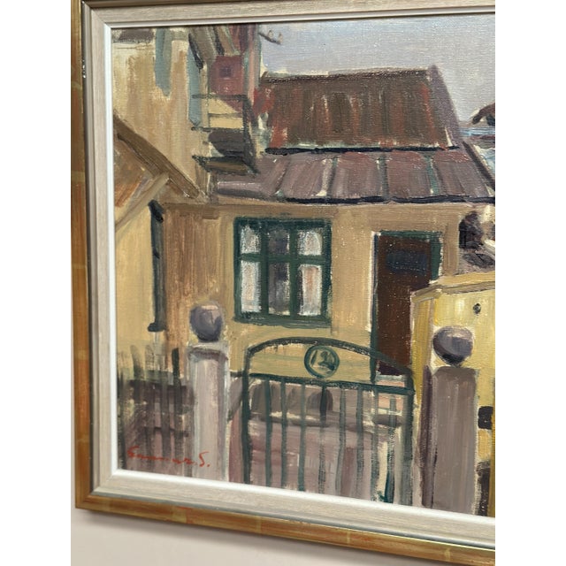 Gunnar Svensson, Urban Street, 1960s, Oil on Canvas, Framed For Sale - Image 4 of 16