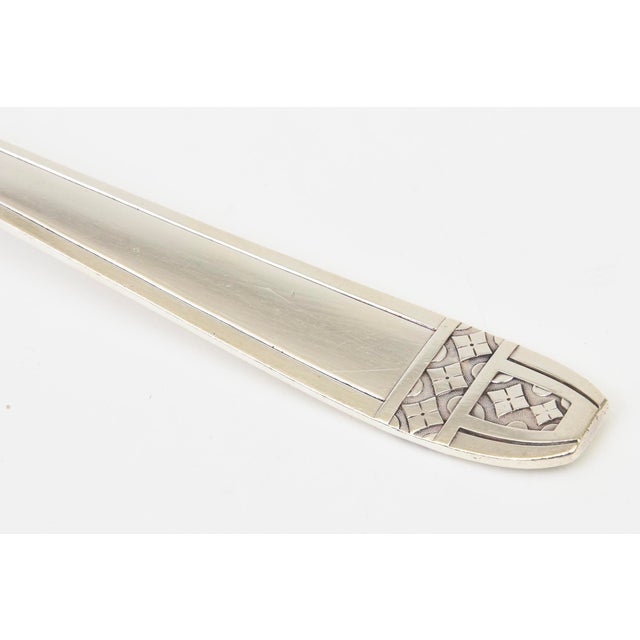 Silver Vintage Art Deco/ Arts and Crafts Silver Plate Serving Soup Ladle or Spoon, 1920's For Sale - Image 8 of 11