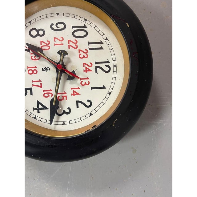 Bauhaus 24-Hour Wall Clock from Siemens Halske, Germany, 1930s For Sale - Image 12 of 16