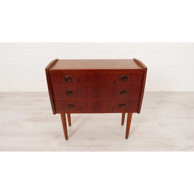 Vintage Danish Chest of 3 Drawers For Sale - Image 9 of 10